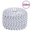 vidaXL Lodn&eacute; lano biele 6 mm 250 m polypropyl&eacute;n