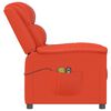 vidaXL Elektrick&eacute; mas&aacute;žne kreslo červen&eacute; umel&aacute; koža