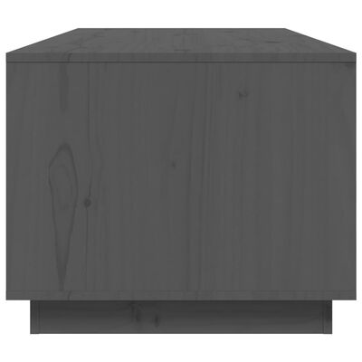 vidaXL Konferenčný stolík sivý 100x50x41 cm masívna borovica