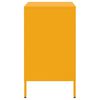 vidaXL Nočný stolík horčicovožltý 36x39x68 cm oceľ