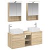 vidaXL Sada k&uacute;peľňov&eacute;ho n&aacute;bytku 5 pcs Dub sonoma