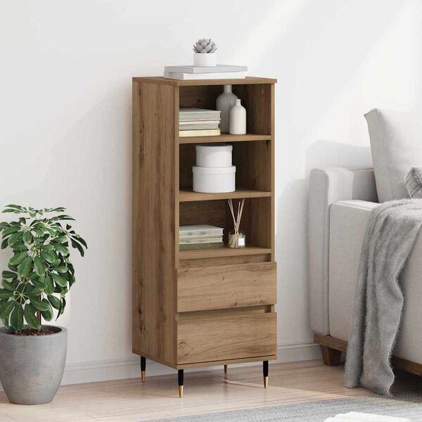 vidaXL Highboard Remeseln&yacute; dub 40 x 36 x 110 cm Kompozitn&eacute; drevo