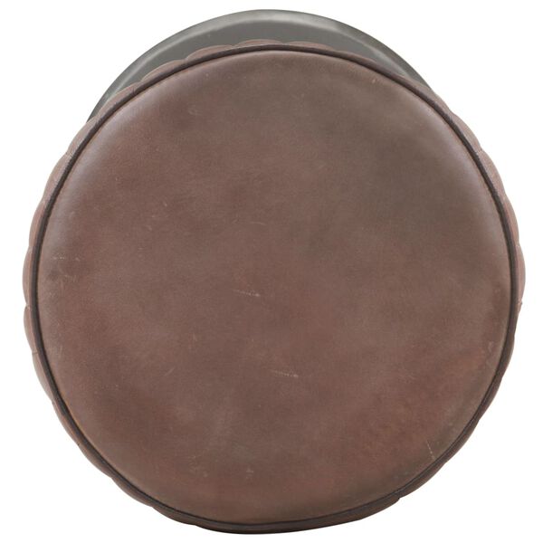 vidaXL Barov&aacute; stolička o&scaron;&uacute;chan&aacute; hned&aacute; prav&aacute; koža