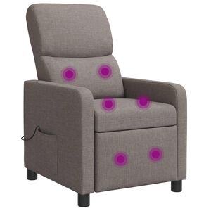 vidaXL Mas&aacute;žne relaxačn&eacute; kreslo Sivohned&aacute;