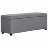 vidaXL Lavica s &uacute;ložn&yacute;m priestorom 116 cm bledosiv&aacute; polyester