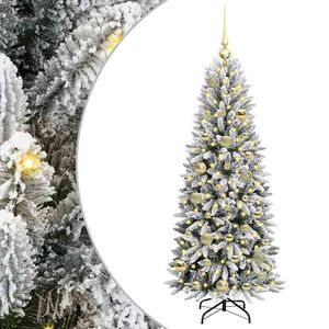 vidaXL Umel&yacute; vianočn&yacute; stromček Biela 120 cm PVC a plast a oceľ a PE