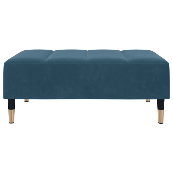 vidaXL Podnožka modr&aacute; 77x55x31 cm zamat