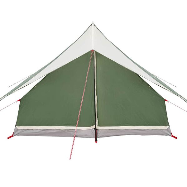 vidaXL Rodinn&yacute; stan so strechou Zelen&aacute; a biela 315 x 286 x 200 cm