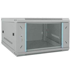 vidaXL Sieťov&yacute; kabinet s &uacute;ložiskom Siv&aacute; 53 x 60 x 30 cm Oceľ