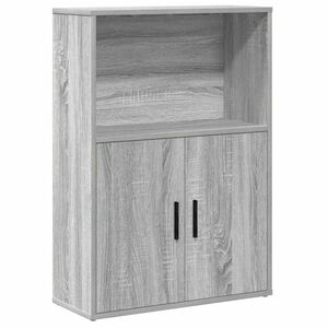 vidaXL Knižnica siv&aacute; sonoma 60x24x85 cm kompozitn&eacute; drevo