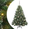 vidaXL Umel&yacute; vianočn&yacute; stromček s 150 LED-i Zelen&aacute; 150 cm PE a PVC