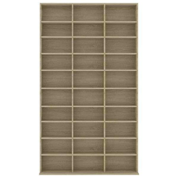 vidaXL Skrinka na CD, dub sonoma 102x23x177,5 cm, kompozitn&eacute; drevo