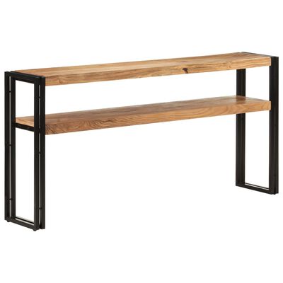 vidaXL Konzolový stolík 150x30x75 cm masívne akáciové drevo
