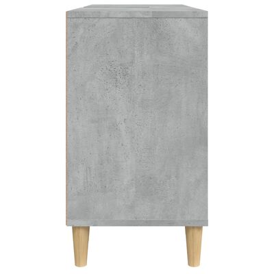 vidaXL Umývadlová skrinka betónová sivá 80x33x60 cm kompozitné drevo