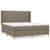 vidaXL Posteľn&yacute; r&aacute;m boxspring s matracom sivohned 160x200 cm l&aacute;tka