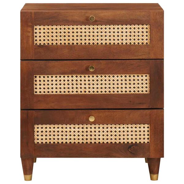 vidaXL Nočn&eacute; stol&iacute;ky so z&aacute;suvkou 50 x 33 x 62 cm Mas&iacute;vne mango drevo