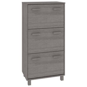 vidaXL Skrinka na top&aacute;nky HAMAR, svetlosiv&aacute; 59,5x35x117 cm, borovica