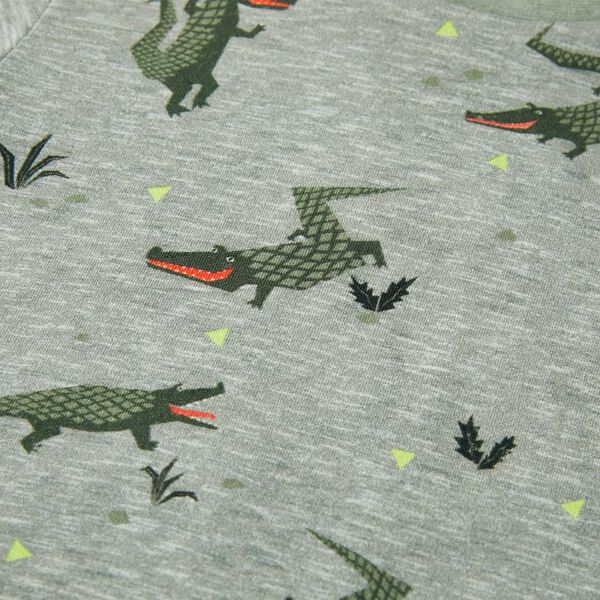 Detské tričko svetlé kaki melanž 128