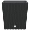 vidaXL Kvetin&aacute;č s vyberateľnou vložkou antracitov&yacute; 21 / 32 l PP Rattan