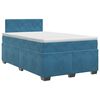 vidaXL Posteľ boxspring s matracom Modr&aacute; 120 x 190 cm Zamat