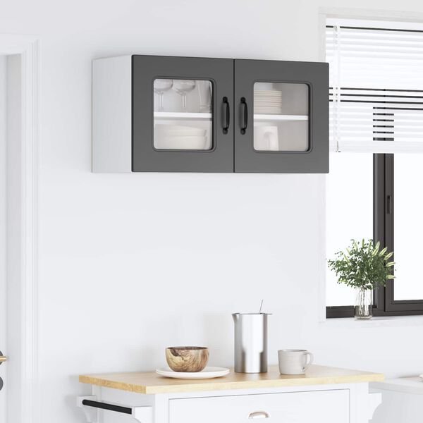 vidaXL Kuchynsk&aacute; skriňa Kalmar Čierna 80 x 31 x 40 cm Kompozitn&eacute; drevo