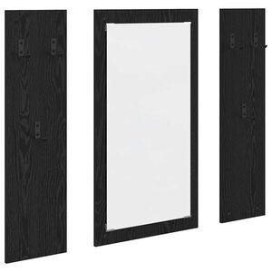 vidaXL Ve&scaron;iak na stenu Čierny dub 96 x 1,5 x 90 cm Kompozitn&eacute; drevo