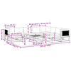 vidaXL 11-dielna záhradná súprava pohoviek s vankúšmi, akácia a lano
