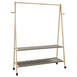vidaXL Ve&scaron;iak na oblečenie s policami a kolieskami 132x45,5x155,5 cm