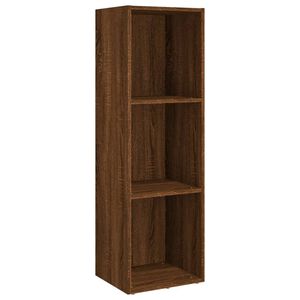 vidaXL Knižnica/TV skrinka hned&yacute; dub 36x30x114 cm spracovan&eacute; drevo