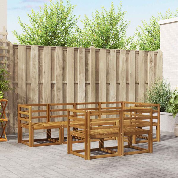 vidaXL Z&aacute;hradn&aacute; s&uacute;prava gaučov s vank&uacute;&scaron;om 7 pcs Pr&iacute;rodn&aacute; a antracitov&aacute;