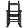 vidaXL Hojdacie kreslo pre deti 2 ks čierne topoľov&yacute; mas&iacute;v