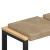 vidaXL Vank&uacute;&scaron; na lavičku 4 ks Pl plush kord Sivohned&aacute; Hĺbka 35 cm