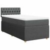 vidaXL Boxspring posteľ s matracom tmavosiv&aacute; 100x200 cm l&aacute;tka