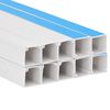 vidaXL Samolepiaci káblový rozvod 15x10 mm 10 m PVC