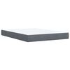 vidaXL Posteľn&yacute; r&aacute;m boxspring s matracom tmavosiv&yacute; 160x200 cm zamat