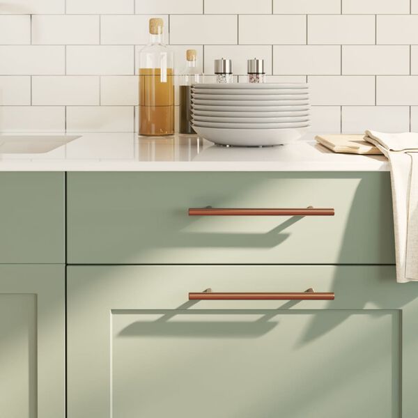 vidaXL Rukoväte na skrinku 20 ks bronzové 160 mm nehrdzavejúca oceľ