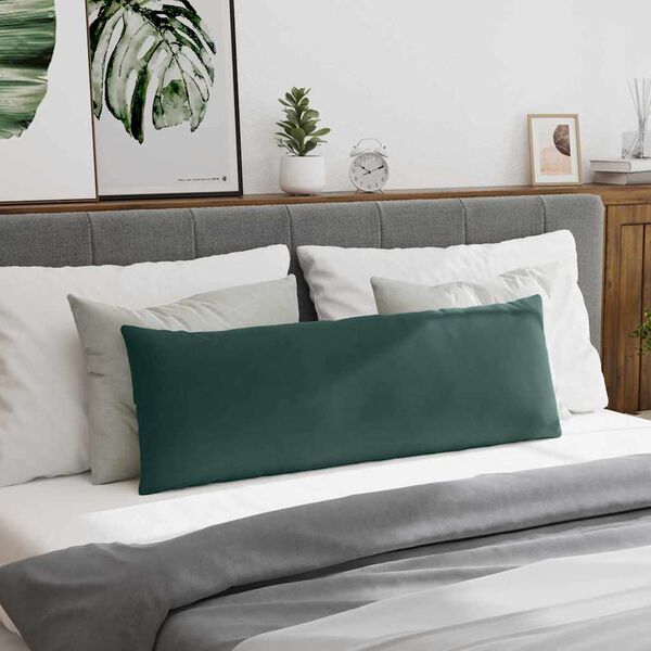 vidaXL Vankúše na pohovku 2 pcs Tmavozelená 120 x 40 cm