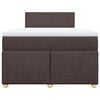vidaXL Boxspring posteľ s matracom tmavohnedá 120x190 cm látka