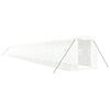 vidaXL F&oacute;liovn&iacute;k s oceľov&yacute;m r&aacute;mom biely 44 m&sup2; 22x2x2 m