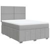 vidaXL Boxspring posteľ s matracom bledosiv&yacute; 140x190 cm l&aacute;tka