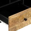 vidaXL TV skrinka 100x33x46 cm, mangový masív