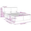 vidaXL Rám postele Sonoma 140 x 200 cm Kompozitné drevo