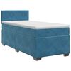 vidaXL Posteľ boxspring s matracom Tmavomodr&aacute; 80 x 200 cm Zamat