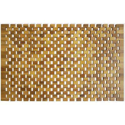 vidaXL Kúpeľňová predložka, akáciové drevo, 80x50 cm, mozaiková