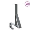 vidaXL Podpora str&aacute;žcu snehu 12 pcs Antracit 29,5 x 3 x 34,5 cm Oceľ