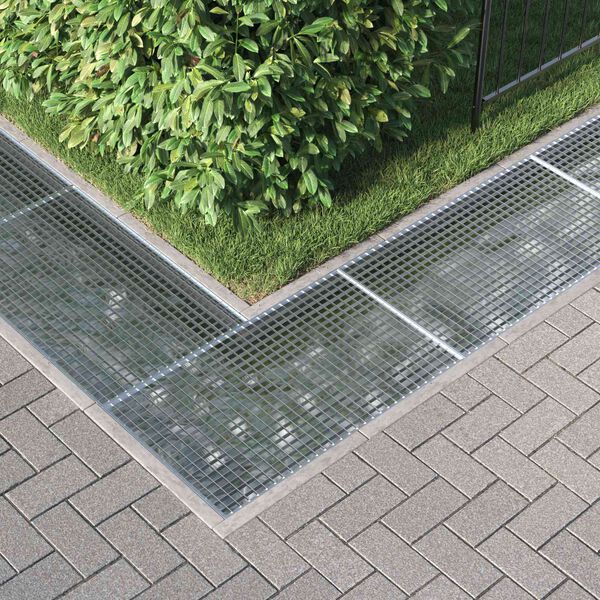 vidaXL Odtokov&aacute; mriežka Strieborn&aacute; 100 x 60 x 2 cm