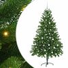 vidaXL Vianočn&yacute; stromček s 300 LED-i so stojanom Zelen&aacute; 180 cm PE