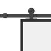 vidaXL Posuvn&eacute; dvere s kovan&iacute;m 76x205 cm ESG sklo a hlin&iacute;k