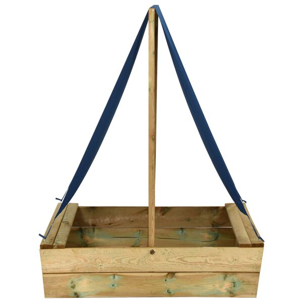 vidaXL Pieskovisko so strechou 80x60x97,5 cm impregnované borovicové drevo