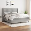 vidaXL Boxspring posteľ s matracom bledosiv&aacute; 180x200 cm l&aacute;tka